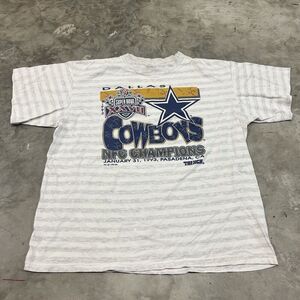 Vintage Dallas Cowboys 1992 T-shirt Trench Ultra Men's Size XL NFC Champions